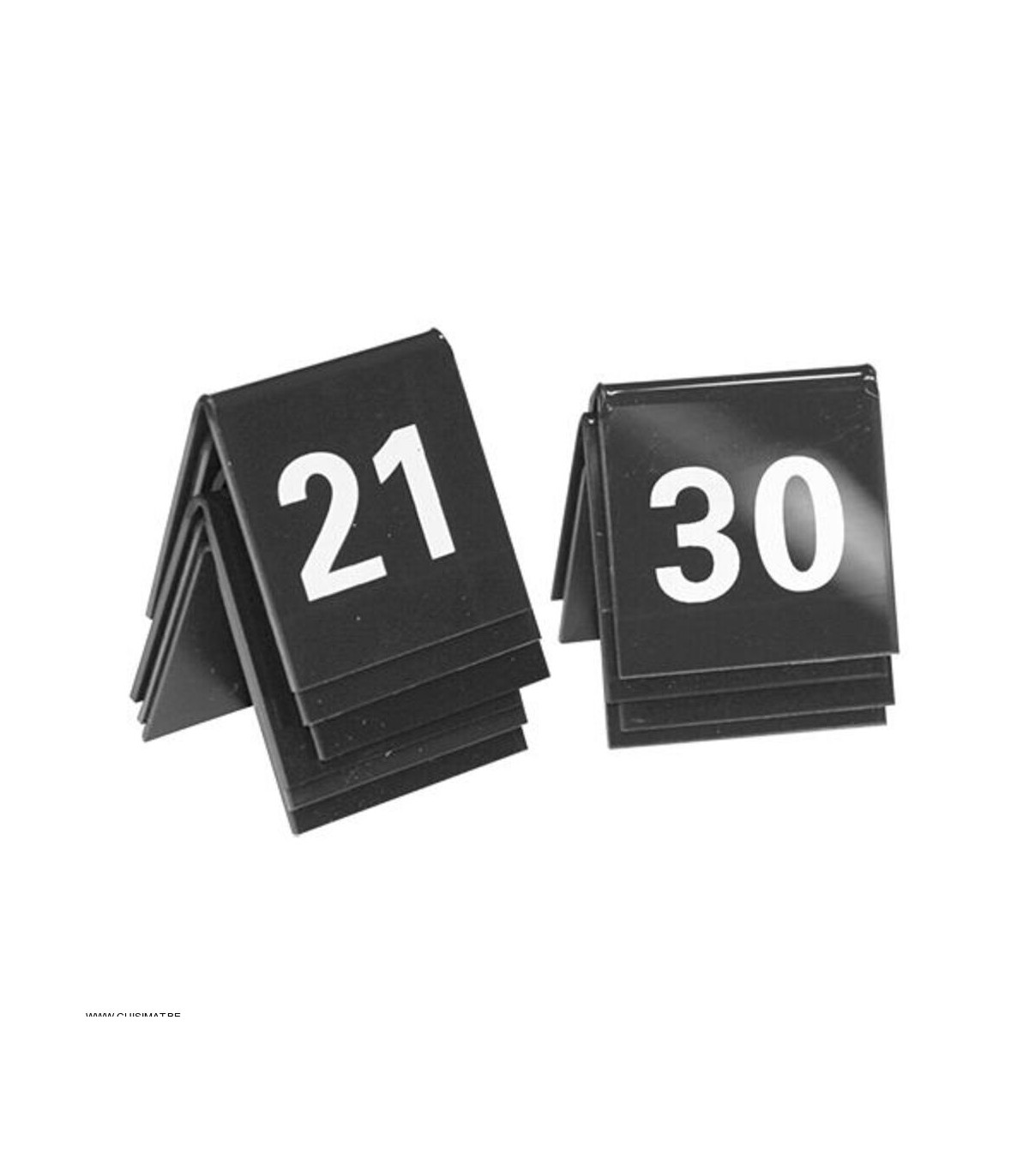 NUMERO DE TABLE DE 21 - 30 NOIR dans SUPPORTS DE PRESENTATION