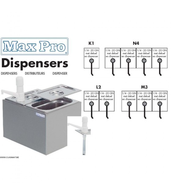 DISPENCER A SAUCES TYPE L2 MAXPRO dans DISTRIBUTEURS SAUCES