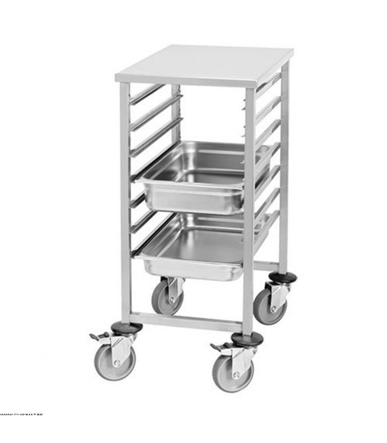 CHARIOT INOX 7 GN1/1 dans CHARIOT DE DEBARRASSAGE