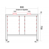 STRUCTURE POUR FOUR UNIVERSEL 2 X 5 NIVEAUX GN1/1 ET 600X400 dans FOUR CONVECTION