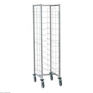 CHARIOT CAFETERIA 2X12 NIVEAUX ROUES POLYAMIDES CUISIMAT dans CHARIOT DE DEBARRASSAGE