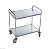 CHARIOT DE SERVICE INOX PLAT1000X600 MM 2 PLATEAUX TOURNUS dans CHARIOT DE DEBARRASSAGE