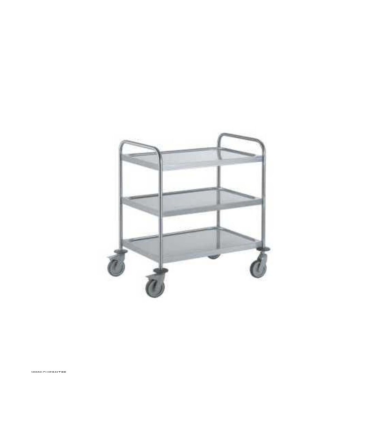 CHARIOT DE SERVICE INOX PLAT1000X600 MM 3 PLATEAUX TOURNUS dans CHARIOT DE DEBARRASSAGE