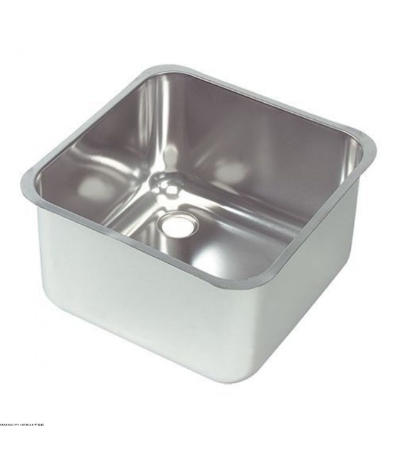 EVIER INOX A ENCASTRER 50*50*H30CM CUISIMAT dans TOP DE PLONGE