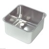 EVIER INOX A ENCASTRER 50*50*H30CM CUISIMAT dans TOP DE PLONGE