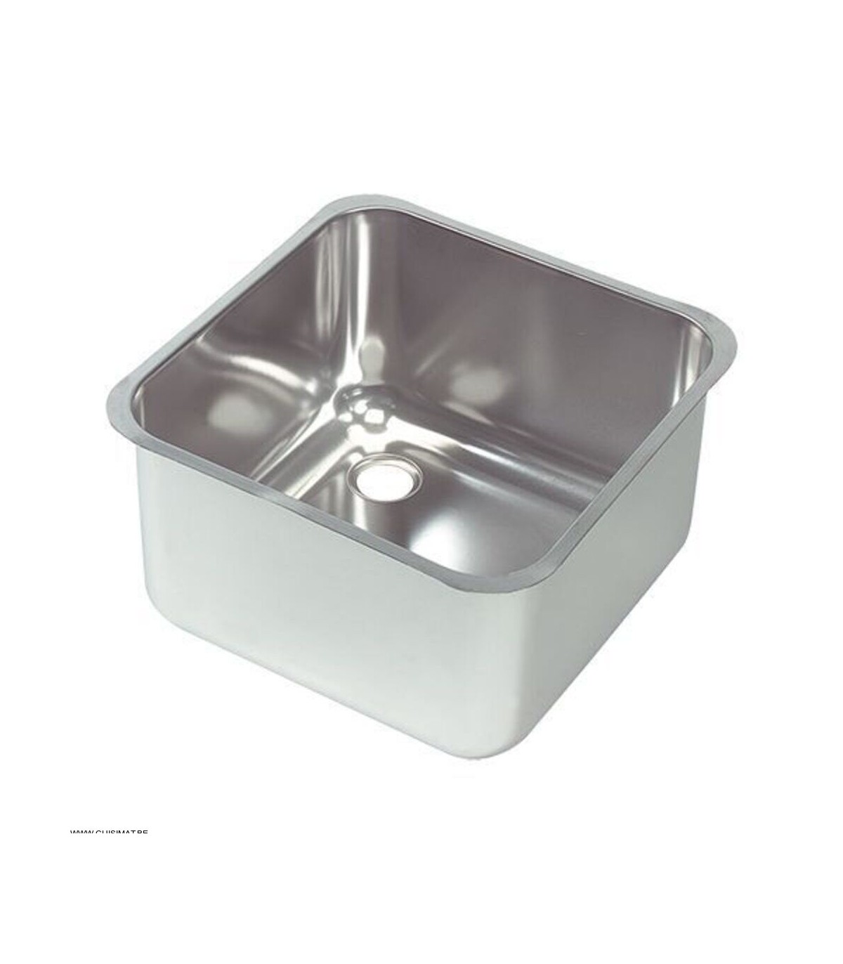 EVIER INOX A ENCASTRER 50*50*H30CM CUISIMAT dans TOP DE PLONGE