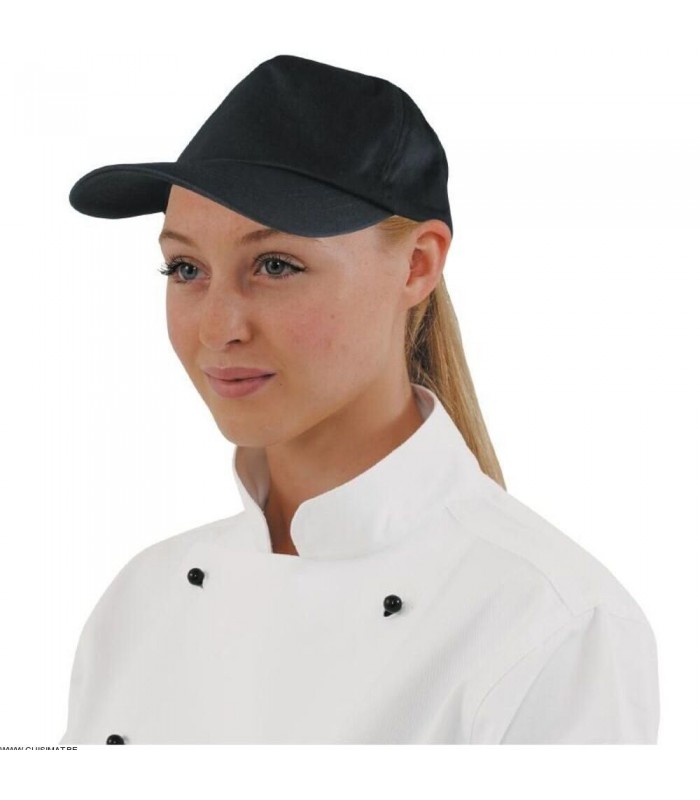 CASQUETTE NOIRE BASEBALL CHEFWORKS dans TOQUES ET CASQUETTES