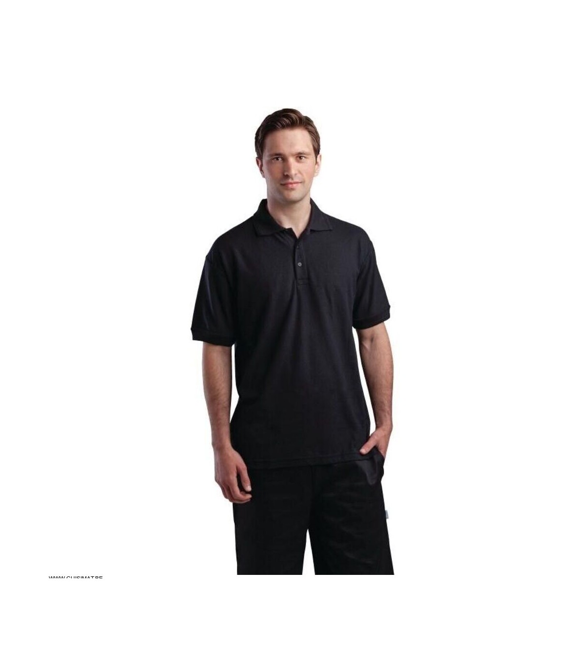 POLO NOIR TAILLE M  CHEFWORKS dans POLOS ET T-SHIRTS