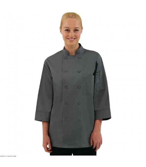 VESTE CHEF COLORS GRISE TAILLE S CHEFWORKS dans VESTE