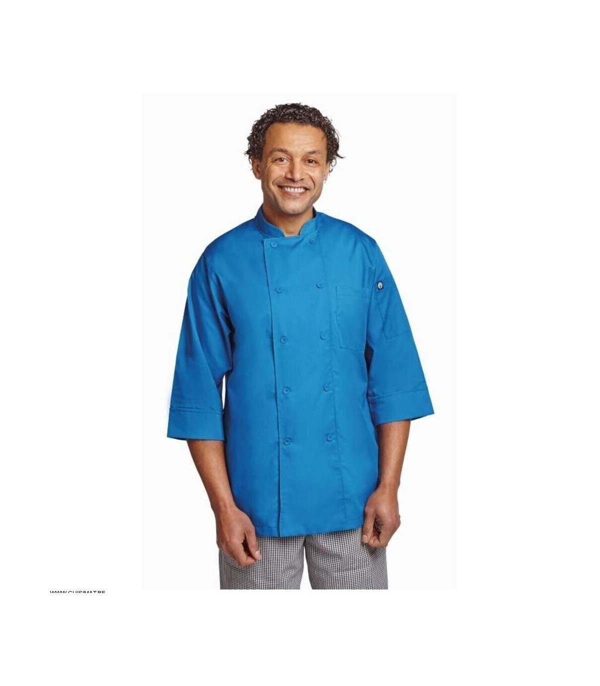 EOL  VESTE CHEF COLORS BLEU TAILLE XXL CHEFWORKS dans VESTE