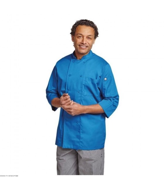 EOL  VESTE CHEF COLORS BLEU TAILLE XXL CHEFWORKS dans VESTE