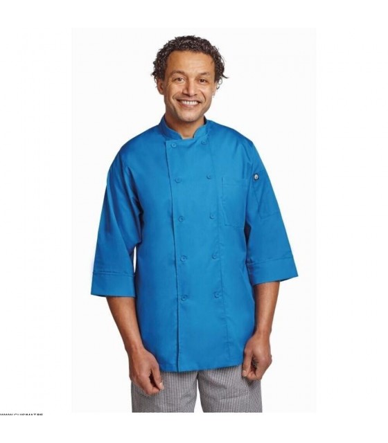 VESTE CHEF COLORS BLEU TAILLE L CHEFWORKS dans VESTE