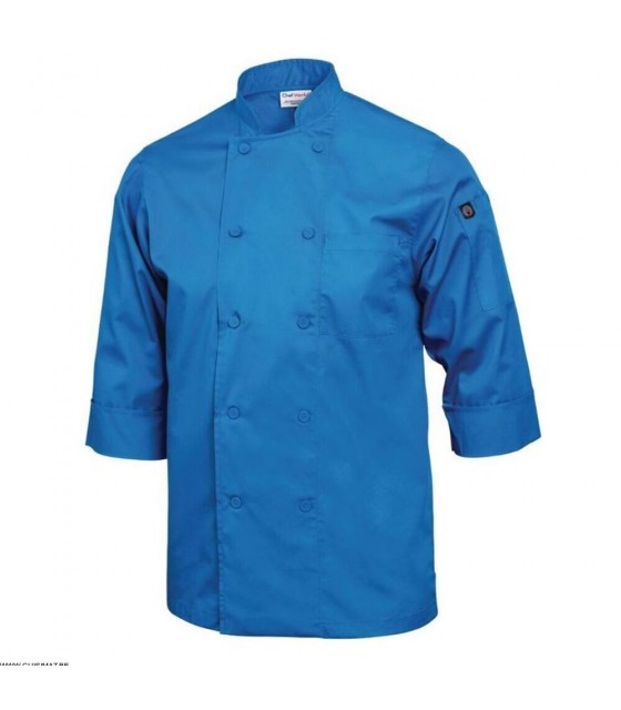 VESTE CHEF COLORS BLEU TAILLE L CHEFWORKS dans VESTE