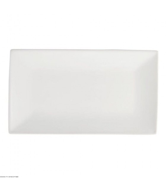 PLAT BLANC PLAT RECTANGULAIRE 38*20CM PAR 1 OLYMPIA PORCELAINE dans OLYMPIA