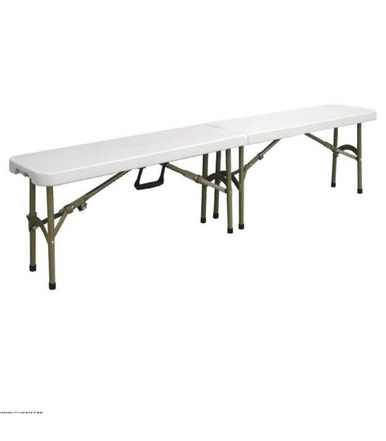 BANC BUFFET PLIABLE BLANC 183 CM dans TABLE PLIANTE