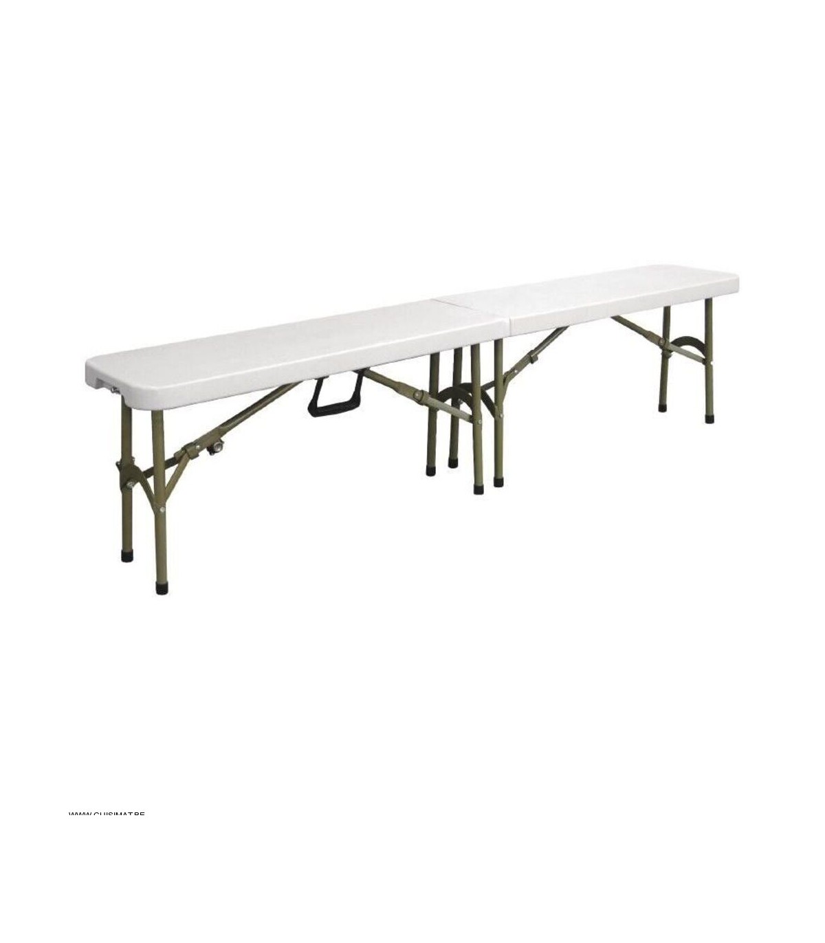 BANC BUFFET PLIABLE BLANC 183 CM dans TABLE PLIANTE