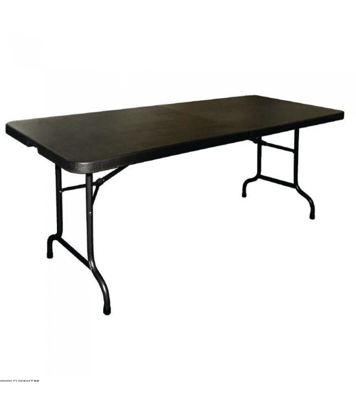 TABLE NOIRE PLIANTE BUFFET 1.83M dans TABLE PLIANTE