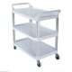 CHARIOT BLANC RUBBERMAID MODELE SOLIDE  RUBBERMAID