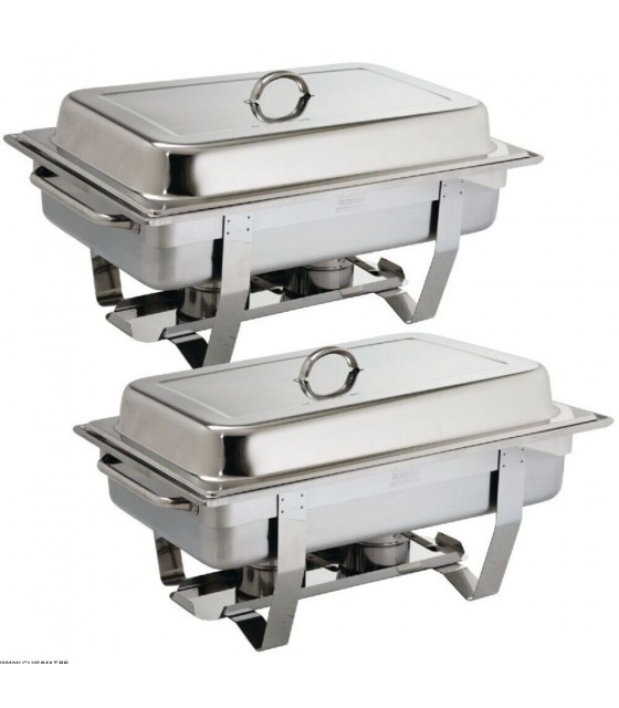 LOT DE 2 CHAFING DISH MILAN ECONOMIQUE CUISIMAT dans CHAFING DISHES