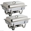 LOT DE 2 CHAFING DISH MILAN ECONOMIQUE CUISIMAT dans CHAFING DISHES