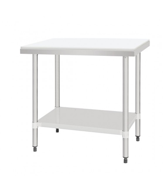 TABLE AVEC PLATEAU EN HDPE 60*90CM dans TABLES INOX