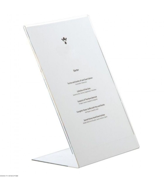 PORTE MENU PLEXI A4 dans SUPPORTS DE PRESENTATION