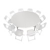 TABLE RONDE PLIANTE PAR LE CENTRE Ø1.8M dans TABLE PLIANTE