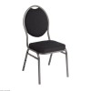 CHAISE BANQUET 4 PIECES NOIR ACIER dans CHAISES