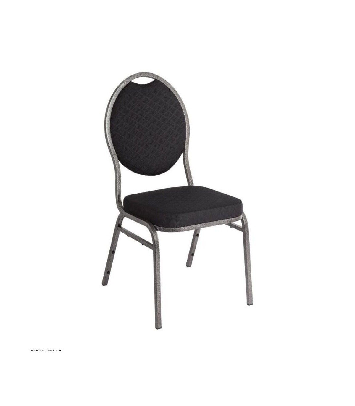 CHAISE BANQUET 4 PIECES NOIR ACIER dans CHAISES