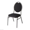 CHAISE BANQUET 4 PIECES NOIR ACIER dans CHAISES