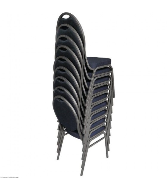 CHAISE BANQUET 4 PIECES NOIR ACIER dans CHAISES