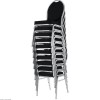 CHAISE BANQUET 4 PIECES NOIR ACIER dans CHAISES