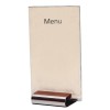 PORTE MENU AVEC PIED INOX 8*8*H18CM CUISIMAT dans SUPPORTS DE PRESENTATION