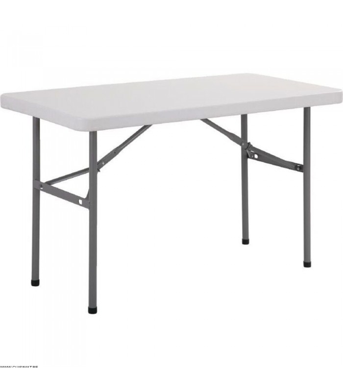 TABLE RECTANGULAIRE 122CM dans TABLE PLIANTE