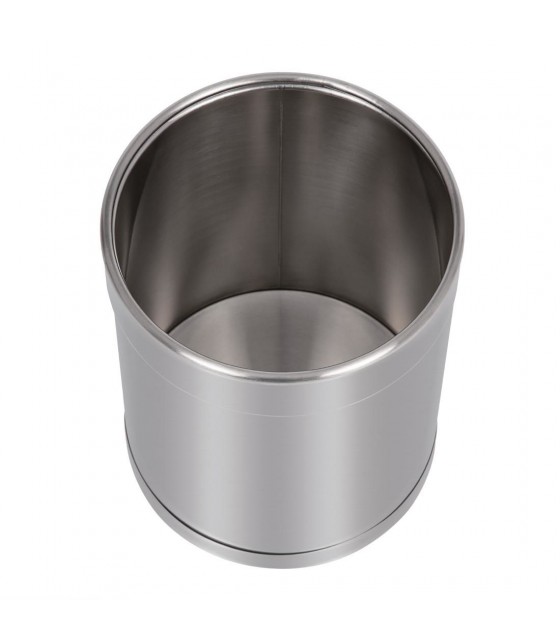 POUBELLE A PAPIER INOX 10.2LT dans POUBELLES