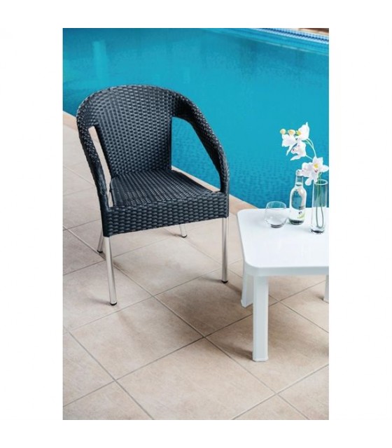 CHAISE EN ROTIN SYNTHETIQUE PAR 4 dans CHAISES