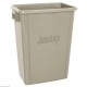 CONTENER DE RECYCLAGE ETROIT 57LT BEIGE JANTEX