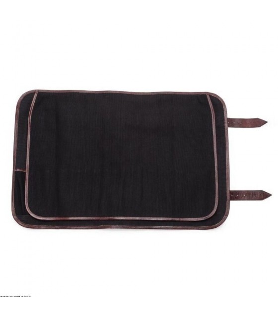 TROUSSE A COUTEAUX EN TOILE NOIRE 9 EMPLACEMENTS BOLDRIC dans SET COUTEAUX