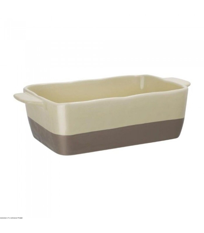 PLAT A ROTIR RECTANGULAIRE CREME ET TAUPE GN 1/3 1 PIECE dans OLYMPIA