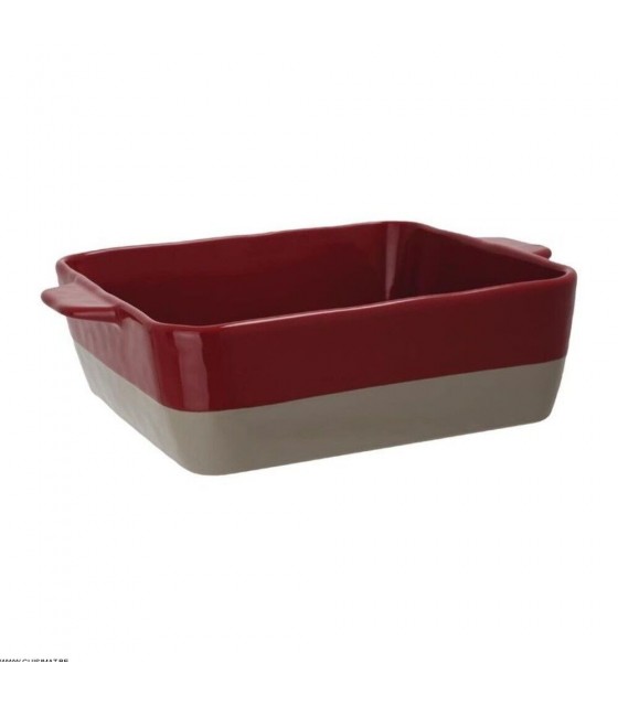 PLAT A ROTIR CARRE ROUGE ET TAUPE GN 1/2 4.2LT 1 PIECE dans OLYMPIA