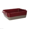 PLAT A ROTIR CARRE ROUGE ET TAUPE GN 1/2 4.2LT 1 PIECE dans OLYMPIA