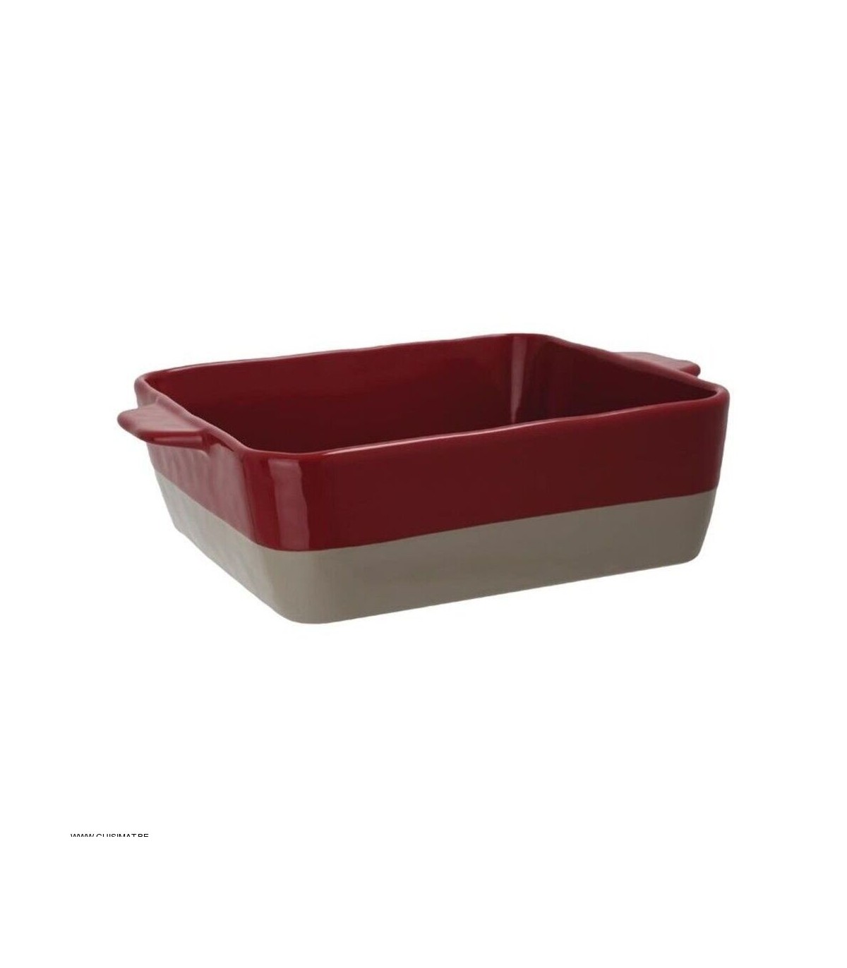 PLAT A ROTIR CARRE ROUGE ET TAUPE GN 1/2 4.2LT 1 PIECE dans OLYMPIA