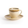 SOUS-TASSE A ESPRESSO 115MM 6 PIECES SABLE OLYMPIA KILN dans OLYMPIA