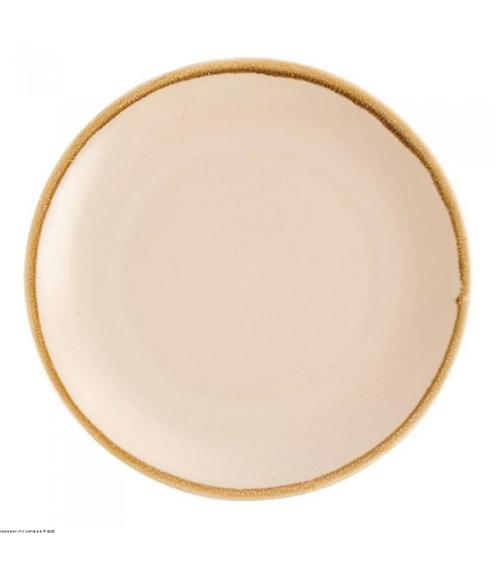 ASSIETTE PLATE Ø280MM 4 PIECES SABLE OLYMPIA KILN dans OLYMPIA