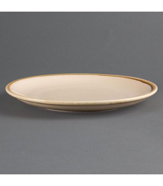 ASSIETTE PLATE Ø280MM 4 PIECES SABLE OLYMPIA KILN dans OLYMPIA