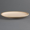 ASSIETTE PLATE Ø280MM 4 PIECES SABLE OLYMPIA KILN dans OLYMPIA