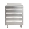 MEUBLE 4 TIROIRS INOX dans ARMOIRES