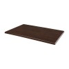 PLATEAU DE TABLE RECTANGULAIRE PRE PERCE COLORIS MARRON FONCE 120*80CM dans TABLE EN KIT