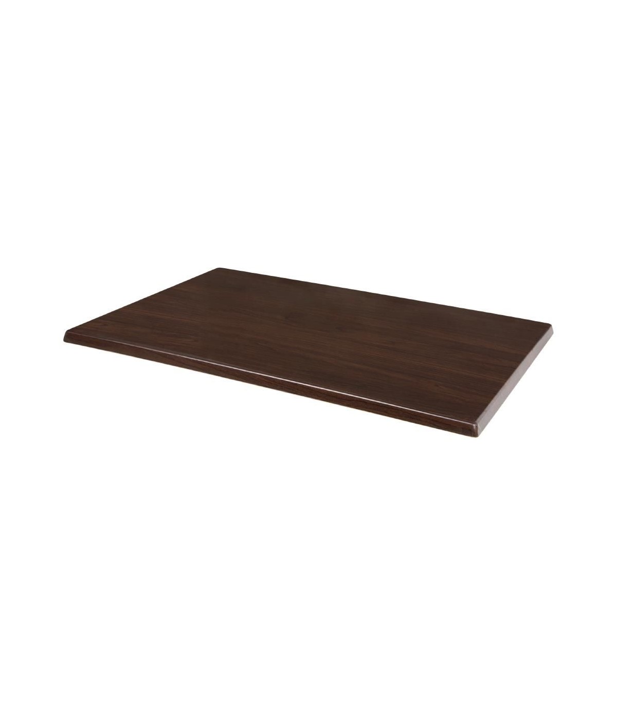 PLATEAU DE TABLE RECTANGULAIRE PRE PERCE COLORIS MARRON FONCE 120*80CM dans TABLE EN KIT