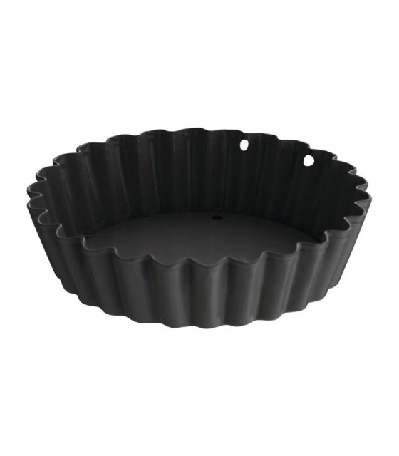 MOULE A TARTELETTE CANNELE ANTIADHESIF AVEC FOND AMOVIBLE Ø10CM 3 PIECES dans MOULES PATISSERIES